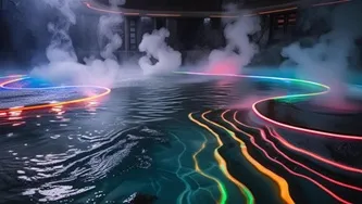 水中用3面発行ラインライト